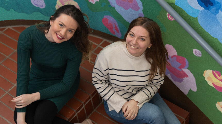 Jatko-opintoihin valmentavan koulutuksen kaksi opiskelijaa